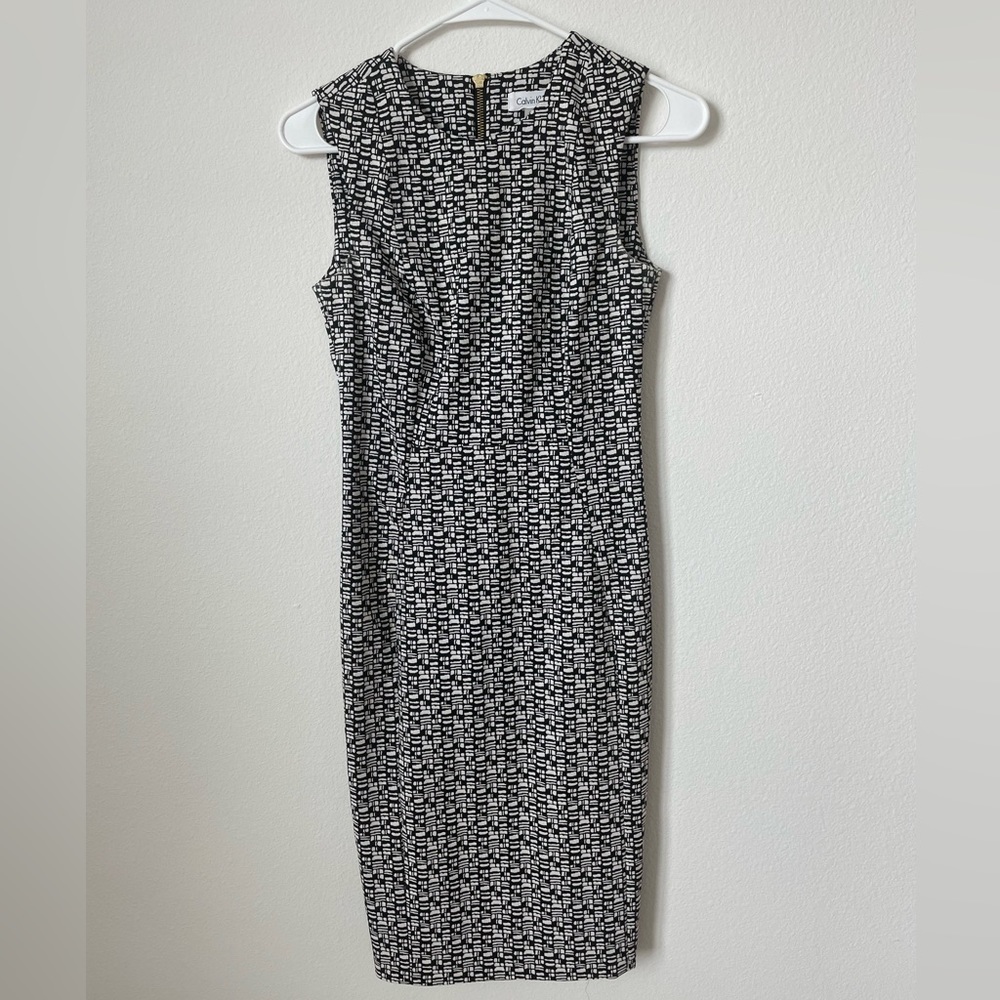 Calvin Klein Black & White Business Dress